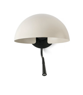 Dominica Reading Light Black With Beige Shade-2