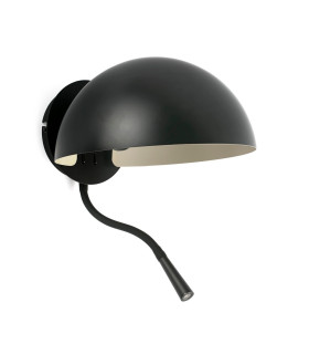 Dominica Reading Light Matt Black-1