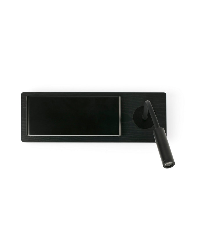 Mood Wall Lamp With Reading Light Black 3000K-1