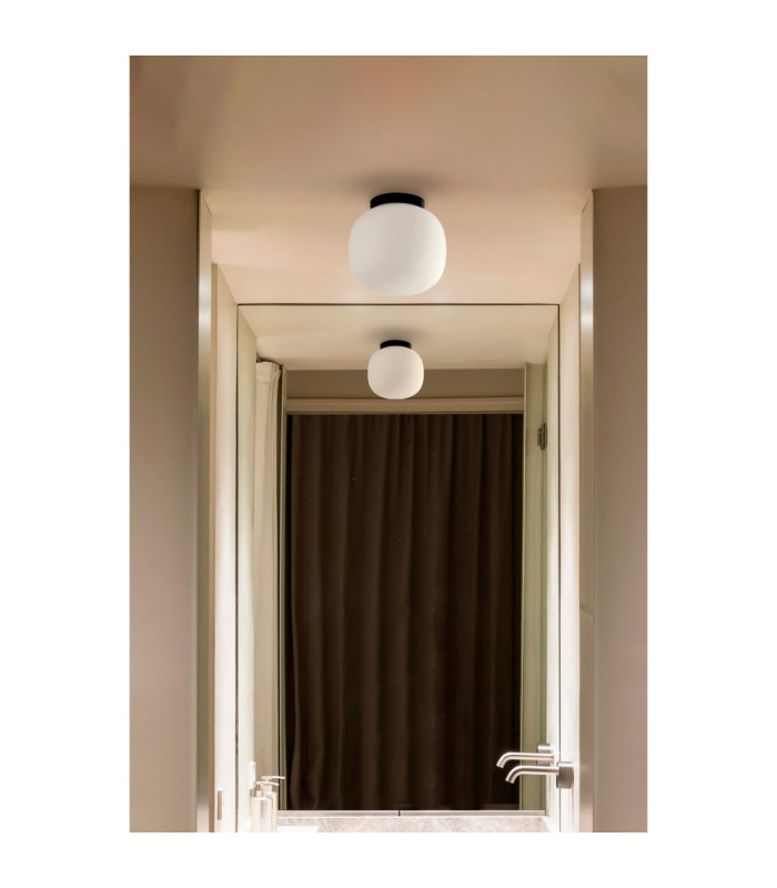 Amelia Bathroom Ceiling Light Matt Black IP44-2