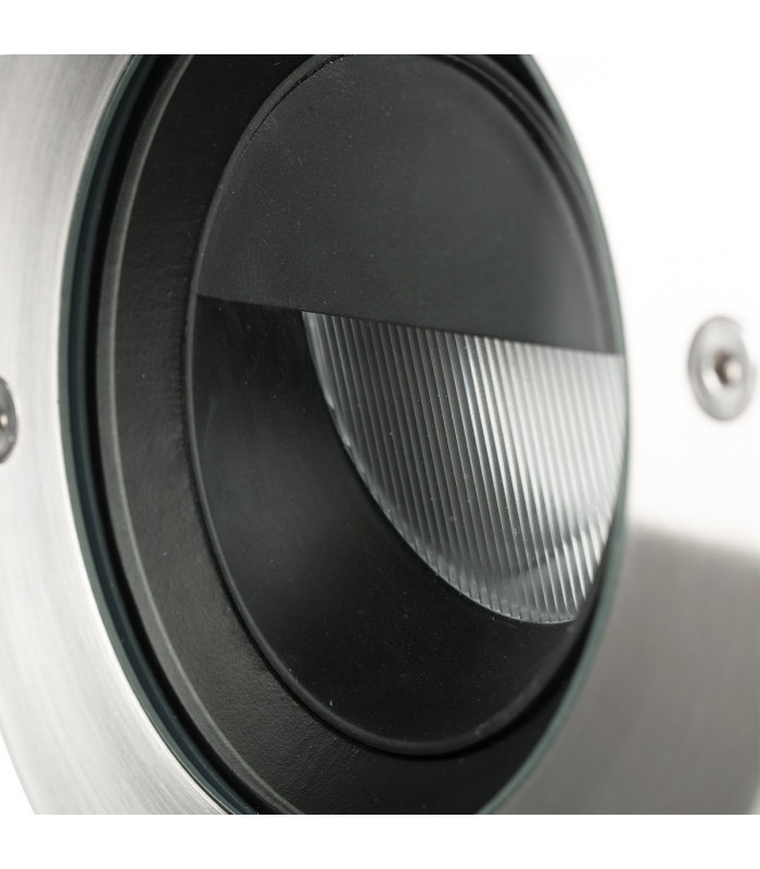 Geiser 18cm Outdoor Recessed Wall Lamp Satin Stainless 3000K IP67-2
