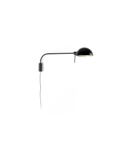 Dominica Extra Large Dome Wall Lamp Matt Black-1
