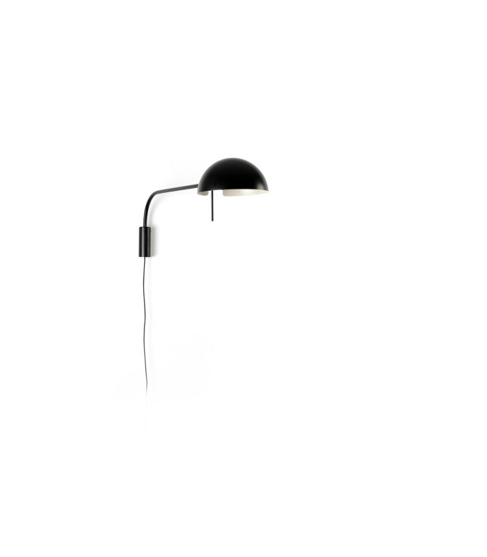 Dominica Extra Large Dome Wall Lamp Matt Black-5