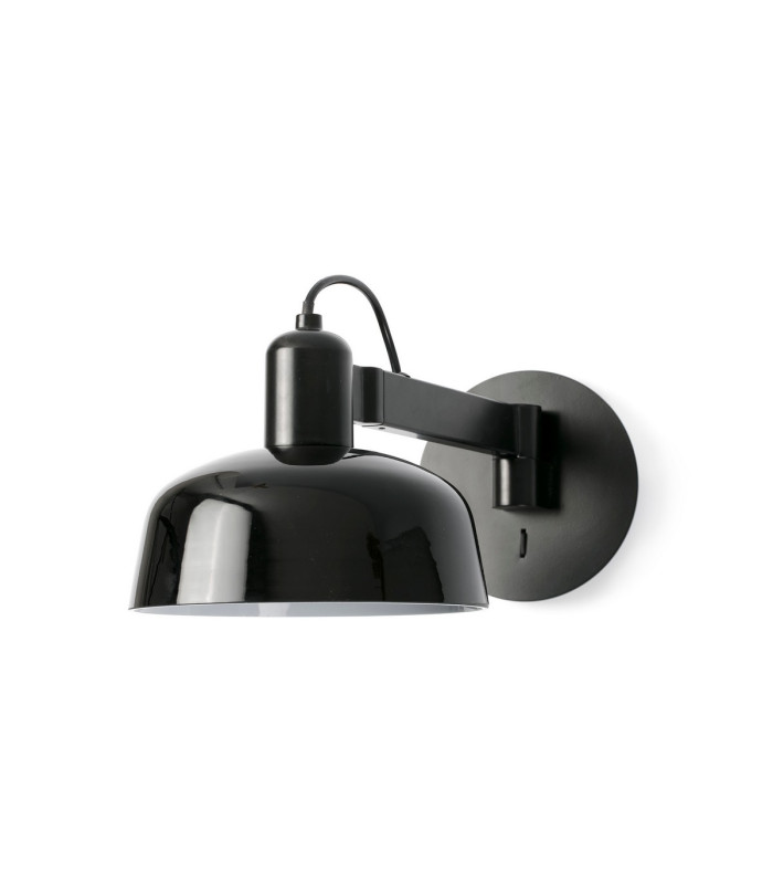 Tatawin Dome Wall Lamp Shiny Black-2