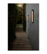 Scuba 60cm Outdoor Flush Wall Lamp Black 2700K IP65-2