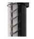 Scuba 60cm Outdoor Flush Wall Lamp Black 2700K IP65-5