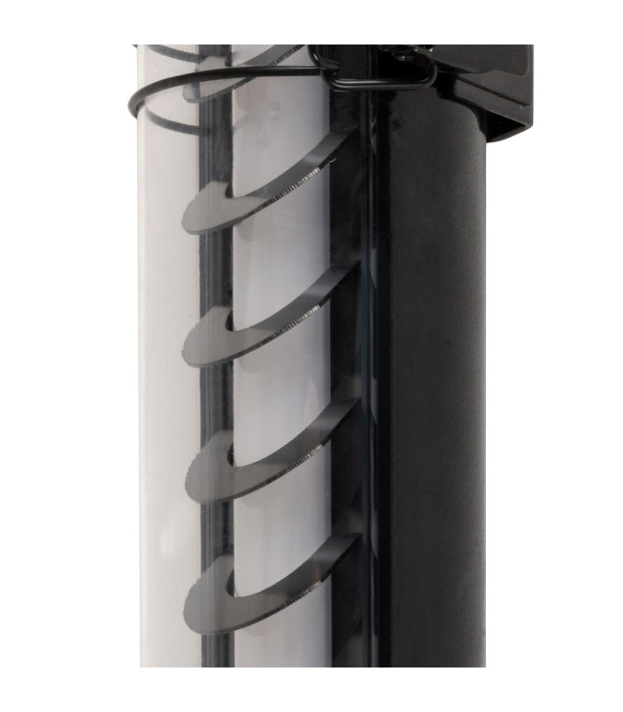 Scuba 60cm Outdoor Flush Wall Lamp Black 2700K IP65-5