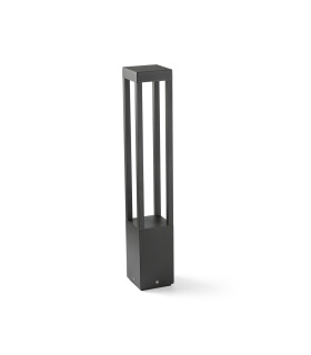 Agra 65cm Outdoor Bollard Dark Grey 2700K IP55