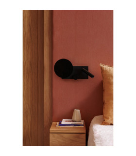 Klee Right Reading Light Textured Black 2700K-2