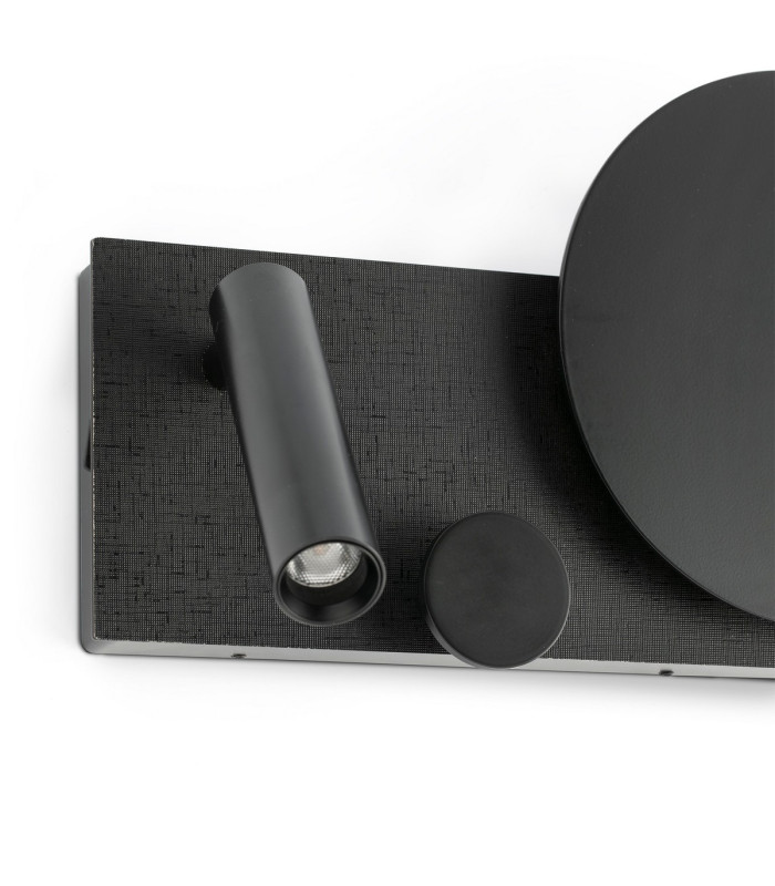 Klee Right Reading Light Textured Black 2700K-7