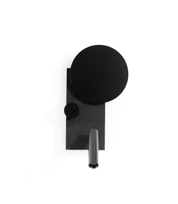 Klee Left Reading Light Textured Black 2700K-1