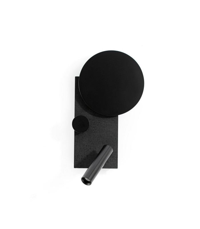 Klee Left Reading Light Textured Black 2700K-2