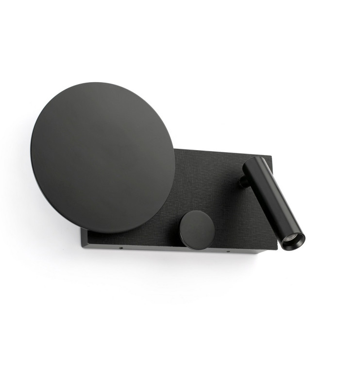 Klee Left Reading Light Textured Black 2700K-4