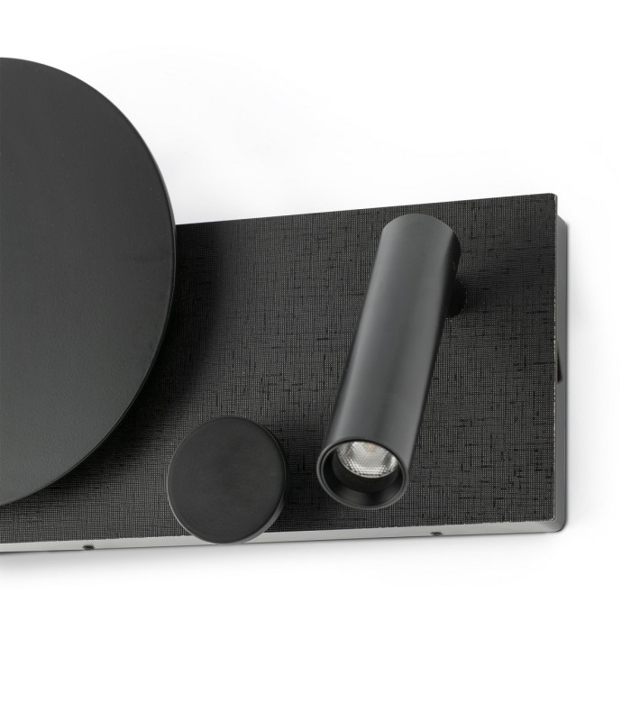 Klee Left Reading Light Textured Black 2700K-5