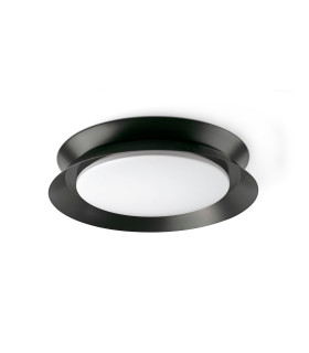 Tender Flush Ceiling Light Matt Black 2700K-1