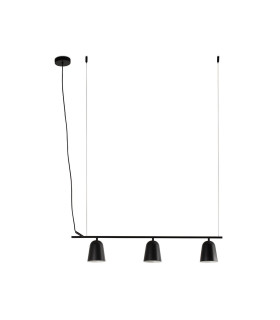 Studio 3 Light Bar Pendant Ceiling Light Matt Black
