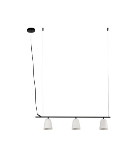 Studio 3 Light Bar Pendant Ceiling Light Matt White