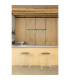 Studio 3 Light Bar Pendant Ceiling Light Matt Green-3