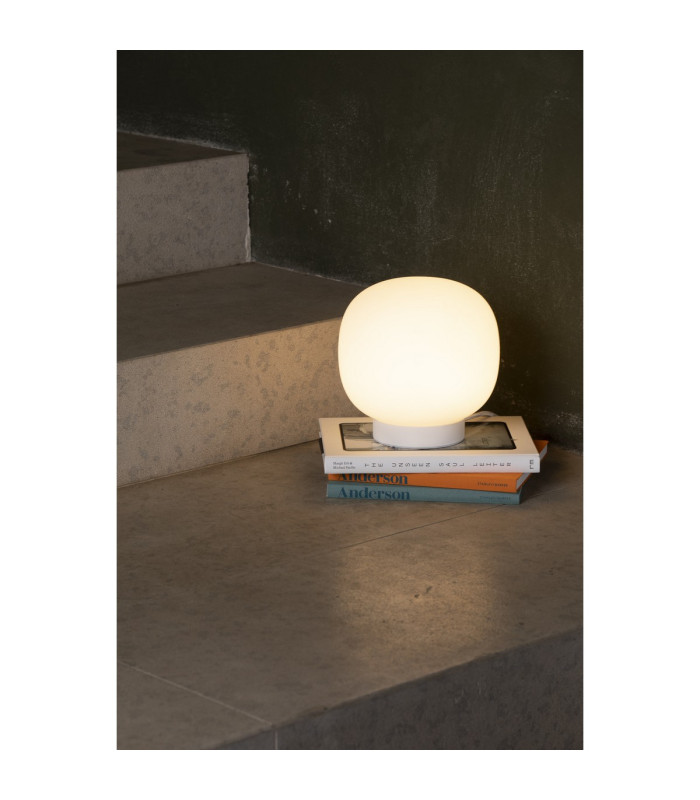 Amelia Globe Table Lamp Matt White-2