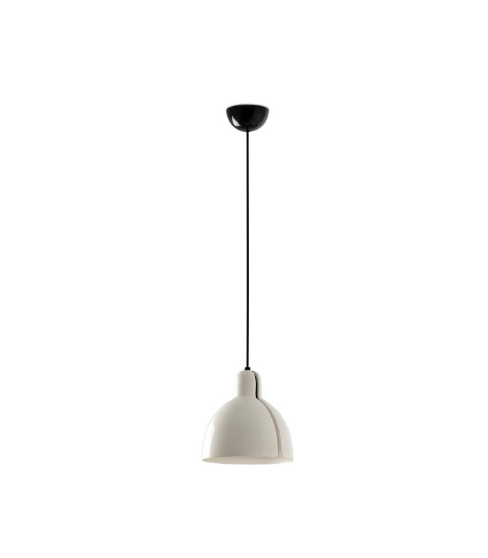 Venice 20cm Dome Pendant Ceiling Light White