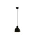 Venice 20cm Dome Pendant Ceiling Light Shiny Black