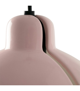Venice 20cm Dome Pendant Ceiling Light Pink-2