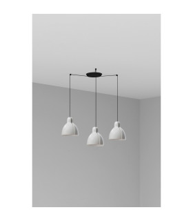 Venice 3 Light Cluster Pendant Ceiling Light White