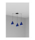 Venice 3 Light Cluster Pendant Ceiling Light Blue