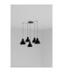 Venice 5 Light Cluster Pendant Ceiling Light Shiny Black
