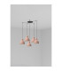 Venice 5 Light Cluster Pendant Ceiling Light Pink