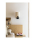Nila Reading Light Matt Black With Off White Shade-3