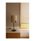 Nila Table Lamp With Round Shade Matt Black With Off White Shade-3