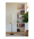 Nila Table Lamp With Round Shade Matt Black With Off White Tall Shade-3