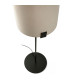 Nila Table Lamp With Round Shade Matt Black With Off White Tall Shade-5