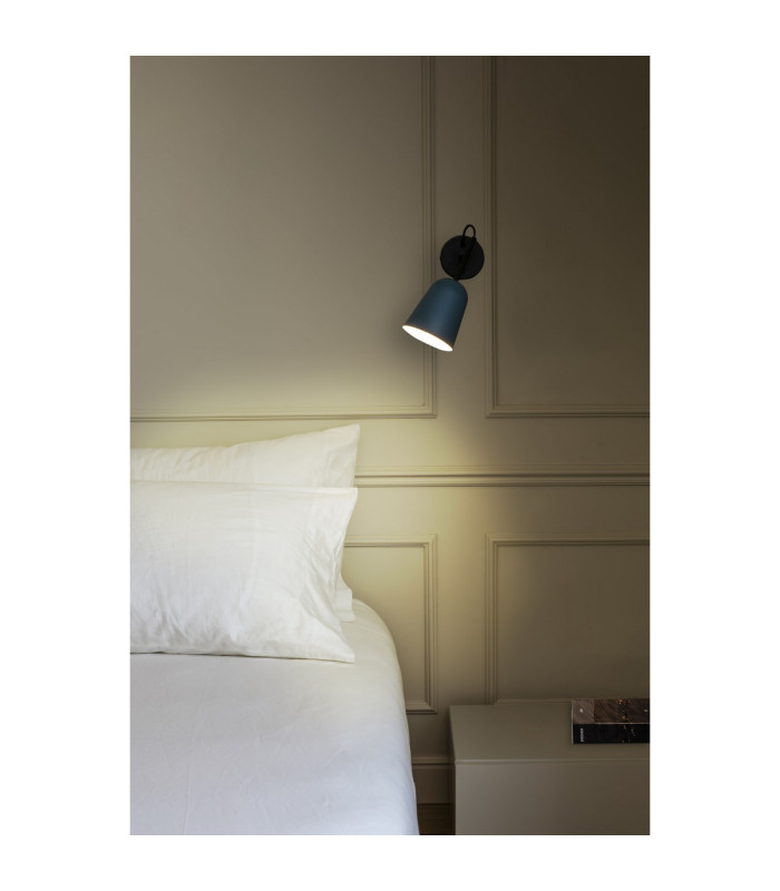 Studio Single Spotlight Matt Black Blue-2
