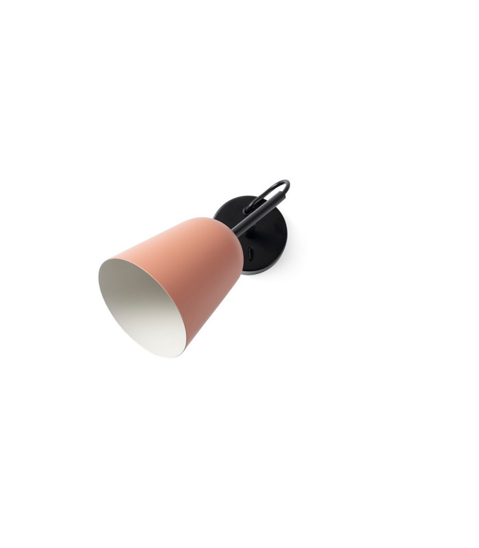 Studio Single Spotlight Matt Black Pink-3