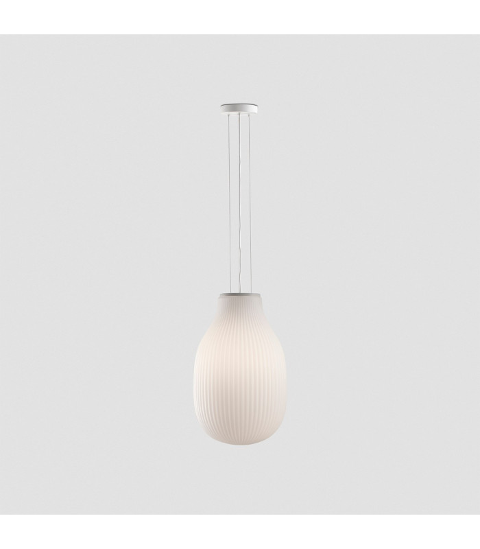 Isabelle 31cm Globe Pendant Ceiling Light Matt White-6