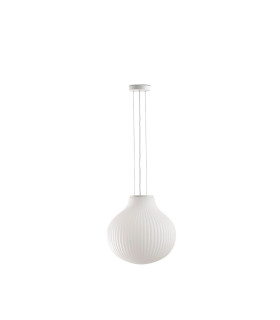 Isabelle 40cm Globe Pendant Ceiling Light Matt White-1