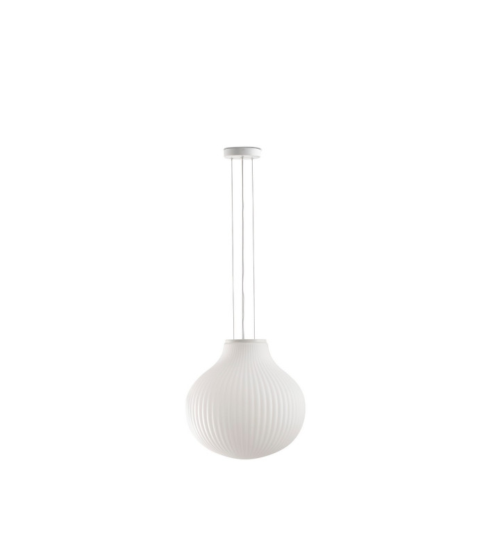 Isabelle 40cm Globe Pendant Ceiling Light Matt White-1