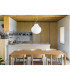 Isabelle 40cm Globe Pendant Ceiling Light Matt White-3