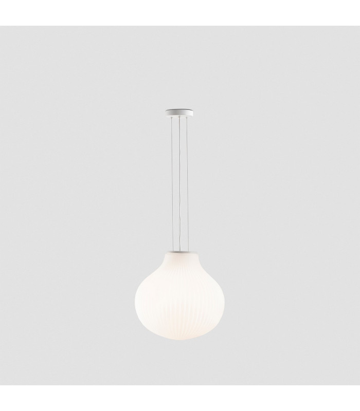 Isabelle 40cm Globe Pendant Ceiling Light Matt White-5