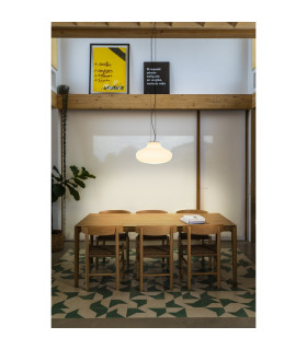 Isabelle 50cm Globe Pendant Ceiling Light Matt White-2