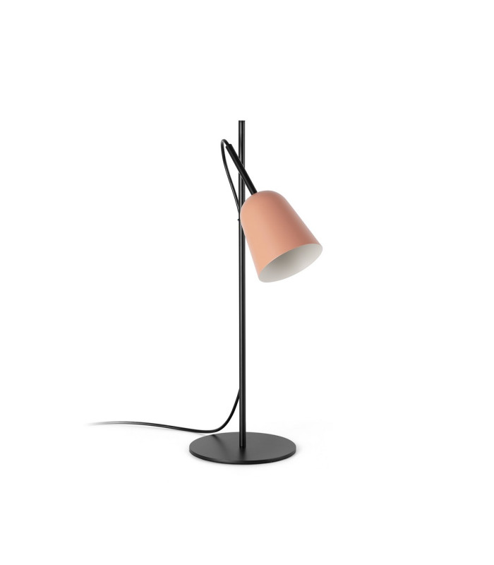 Studio Desk Task Lamp Matt Black Pink-2