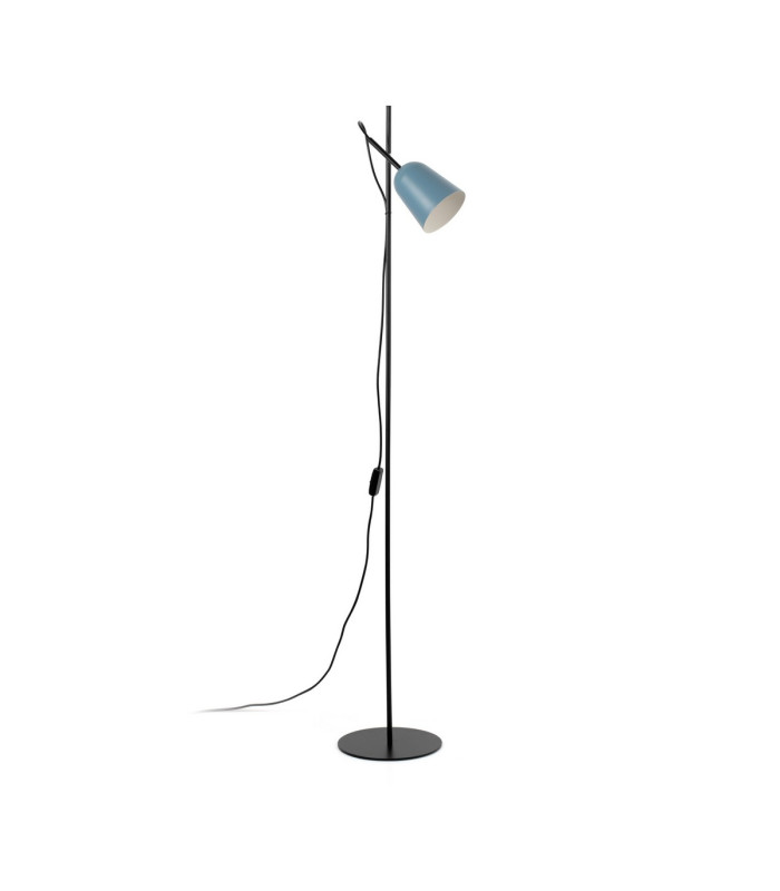 Studio Task Floor Lamp Matt Black Blue-3