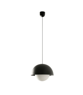 Marisol Dome Pendant Ceiling Light Matt Black 2700K-1