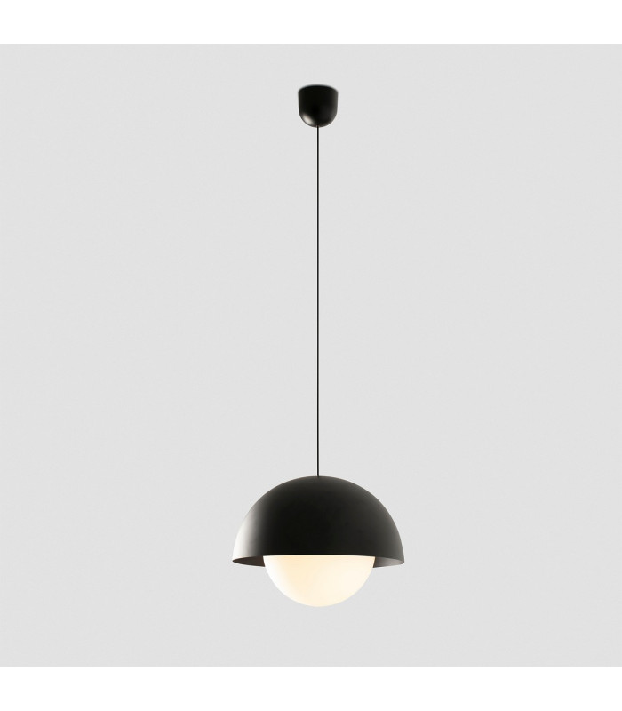 Marisol Dome Pendant Ceiling Light Matt Black 2700K-6