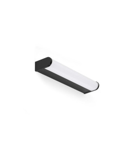 Tide 30cm Bathroom Over Mirror Light Matt Black 3000K IP44-1