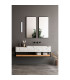 Tide 30cm Bathroom Over Mirror Light Matt Black 3000K IP44-2