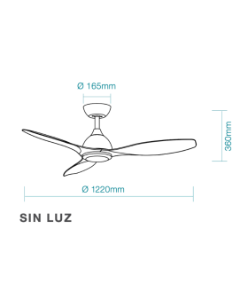 Elite DC Ceiling Fan White 122cm WIFI 8 Speed with Remote Control-2