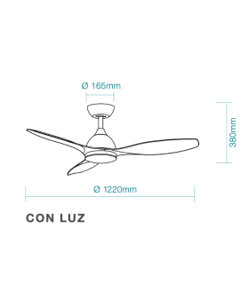 Elite DC Ceiling Fan Black 122cm WIFI 18W CCT LED Light 8 Speed with Remote Control-2